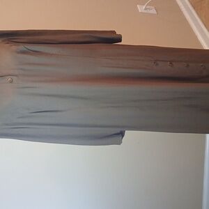 Chic Long Sleeve Brown Dress